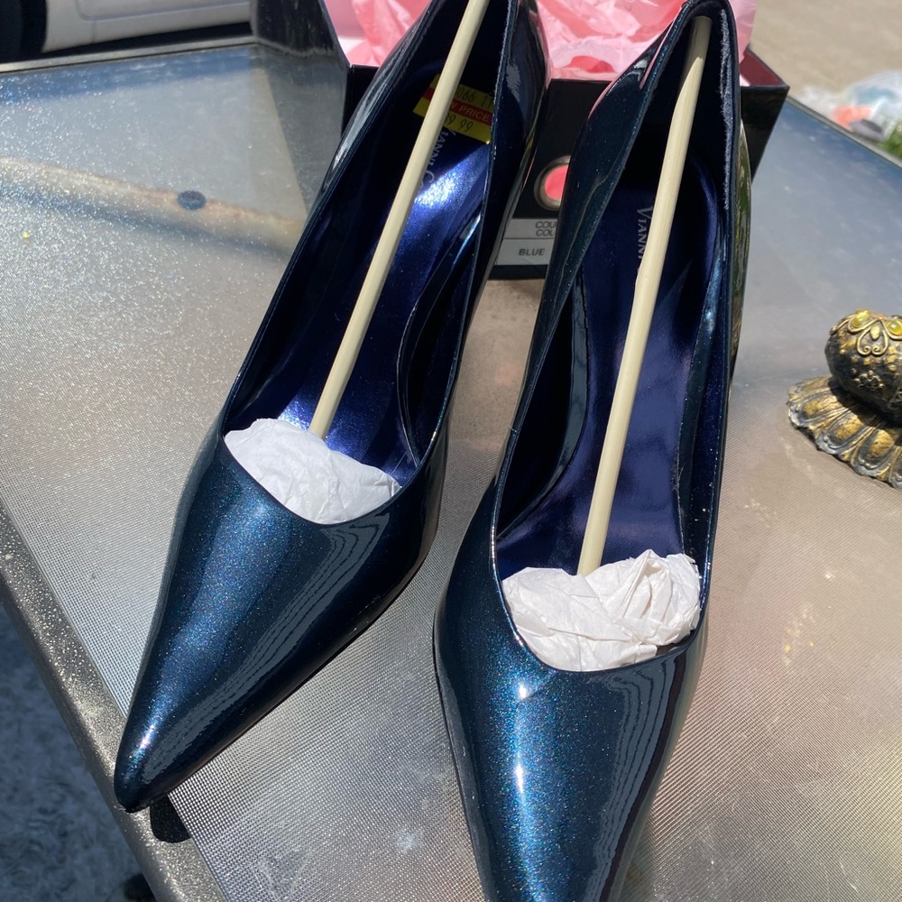 Elegant Blue Women's Heels